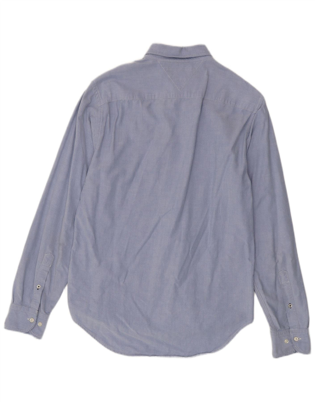 Tommy Hilfiger Mens New York Fit Shirt Medium Blue Cotton