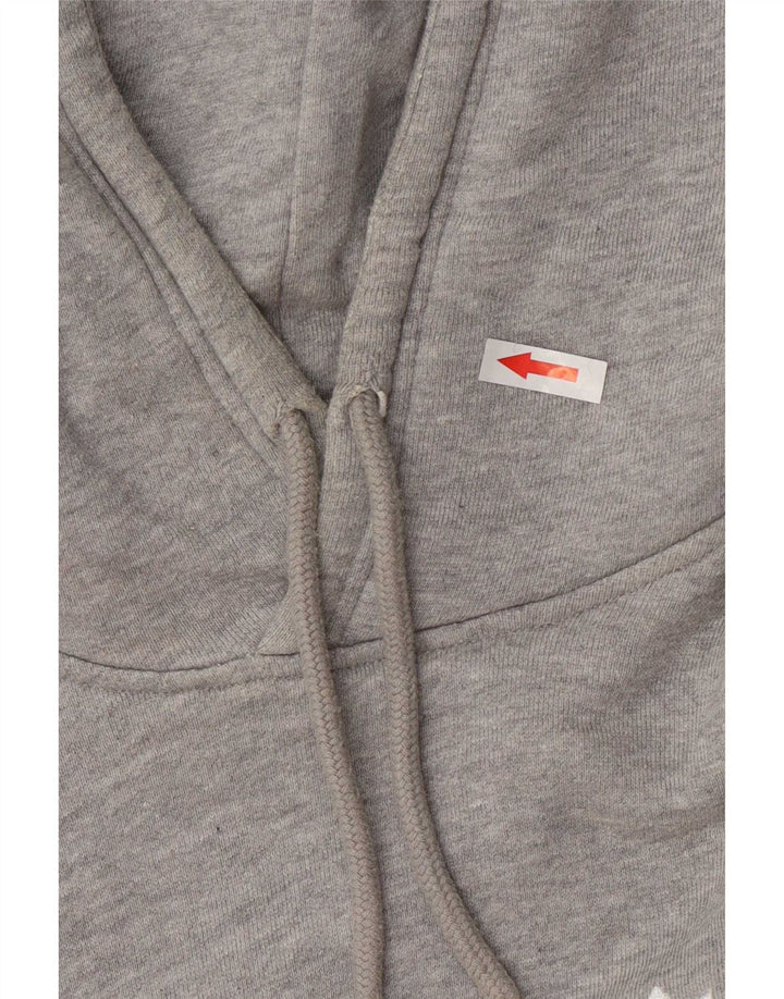 Adidas Mens Hoodie Jumper Medium Grey Cotton