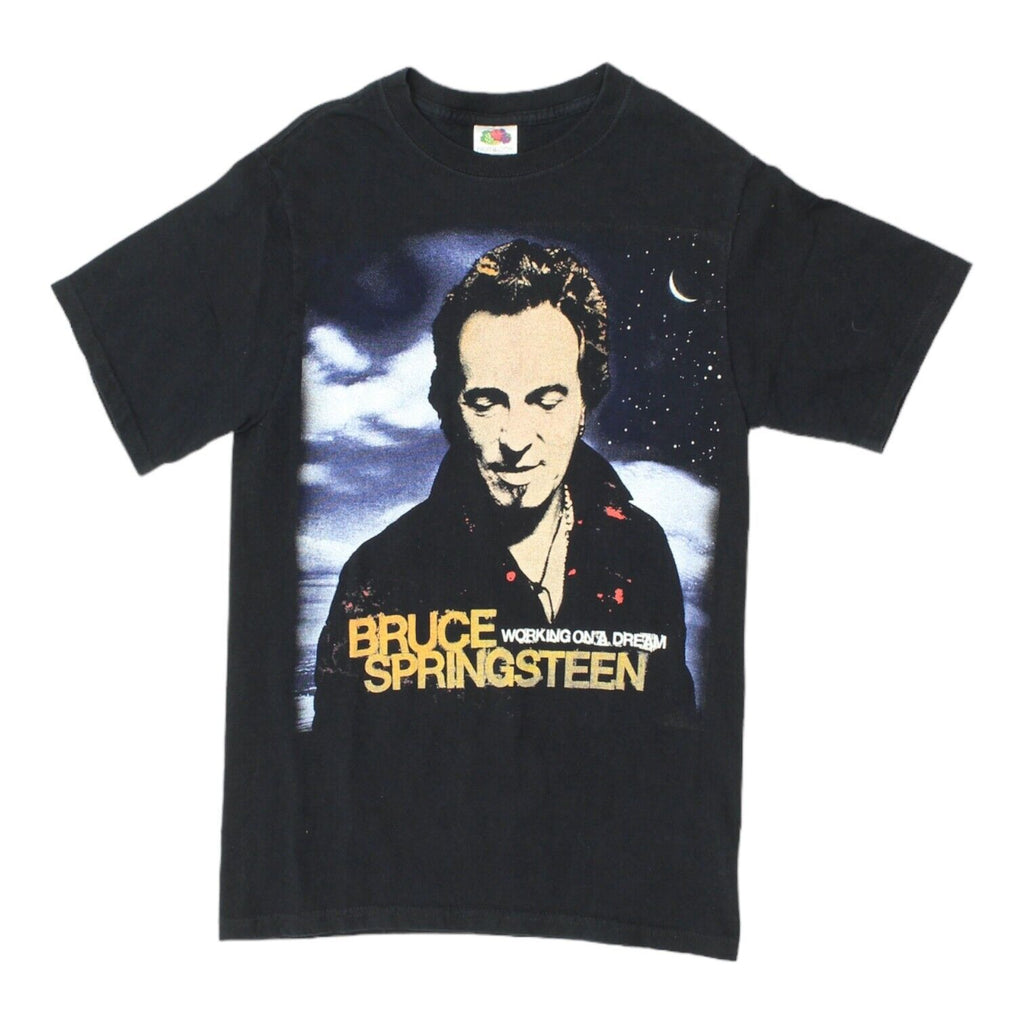 Bruce Springsteen Mens Black Working On A Dream 09 Tour Tshirt | Vintage Singer | Vintage Messina Hembry | Thrift | Second-Hand Messina Hembry | Used Clothing | Messina Hembry 