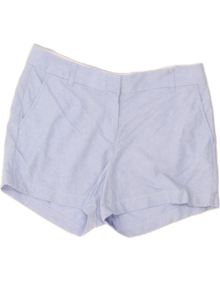J. CREW Womens Hot Pants US 10 Large W34 Blue Cotton Vintage J. Crew and Second-Hand J. Crew from Messina Hembry 