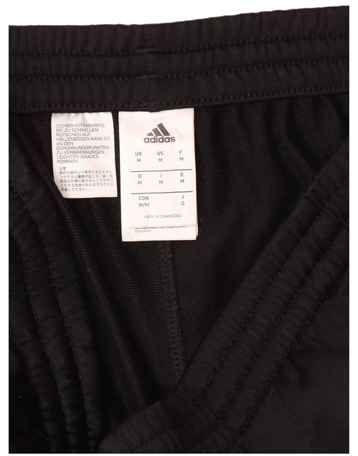 ADIDAS Mens Tracksuit Trousers Joggers Medium Black Polyester