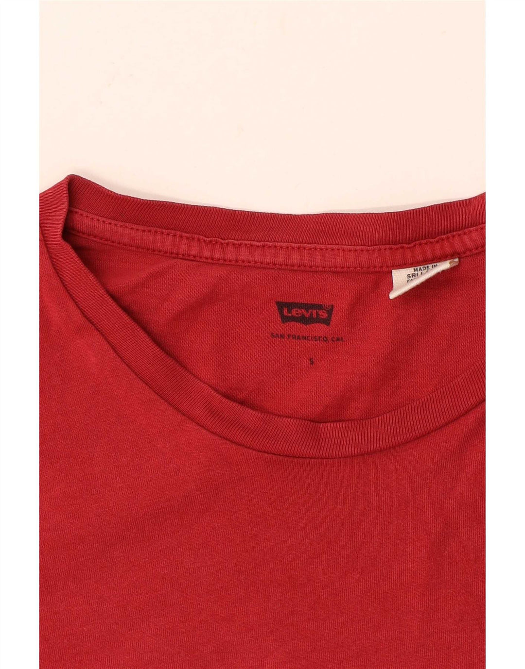 Levi's Mens T-Shirt Top Small Red