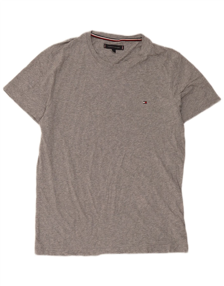 Tommy Hilfiger Mens T-Shirt Top Medium Grey Cotton