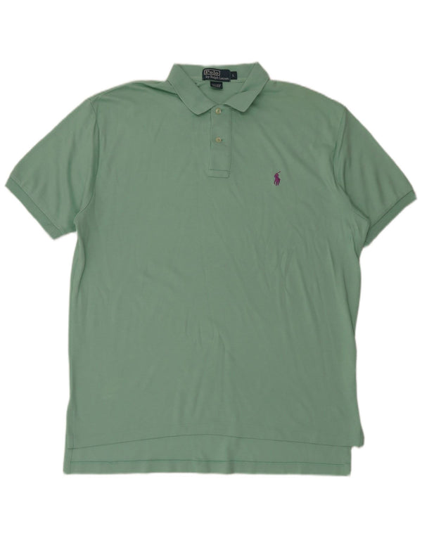 Polo Ralph Lauren Mens Polo Shirt Large Green Cotton