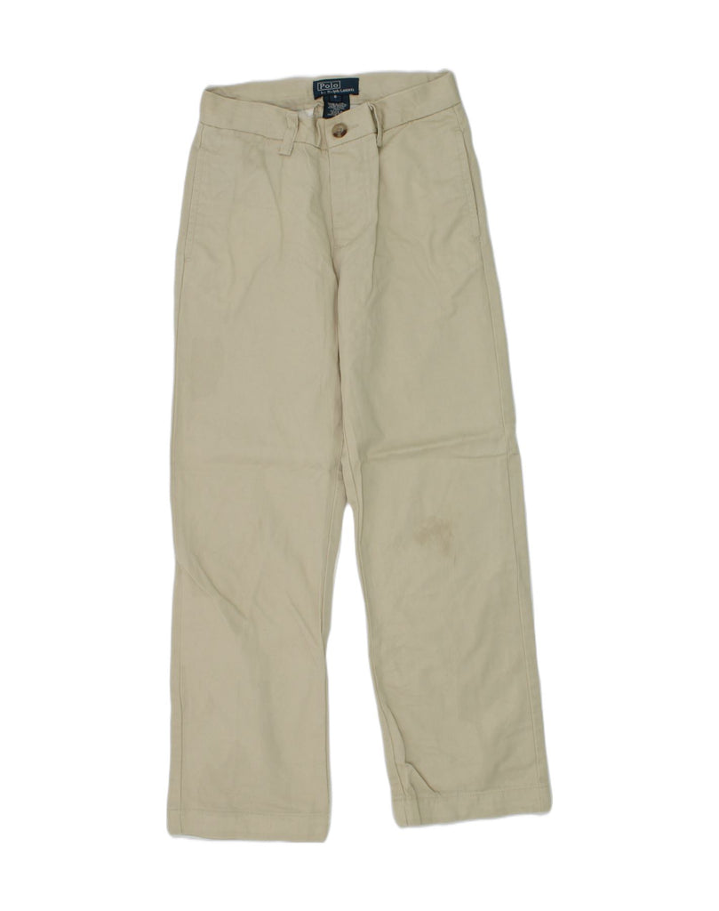 POLO RALPH LAUREN Boys Straight Chino Trousers 5-6 Years W22 L21 Beige | Vintage Polo Ralph Lauren | Thrift | Second-Hand Polo Ralph Lauren | Used Clothing | Messina Hembry 