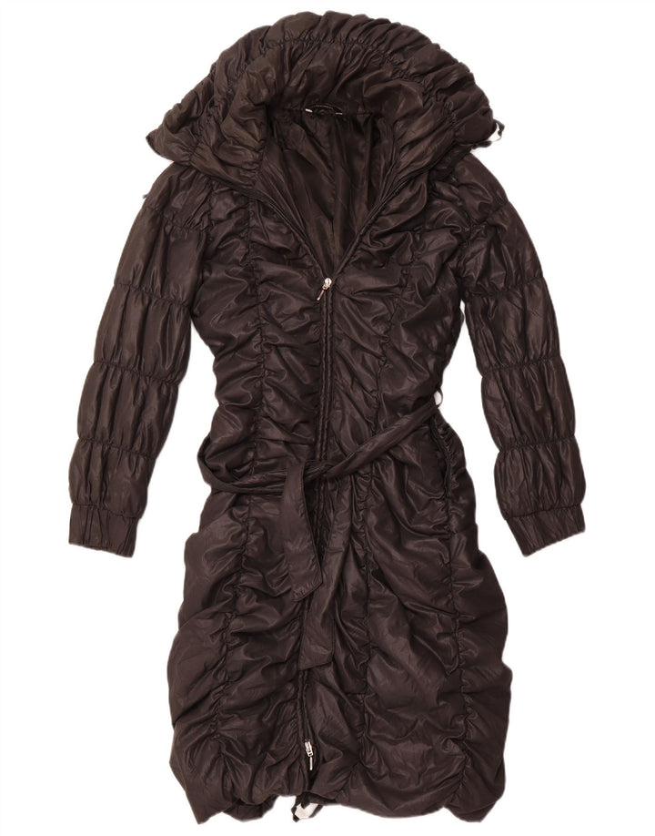 Stefanel Womens Padded Coat IT 42 Medium Black Polyester