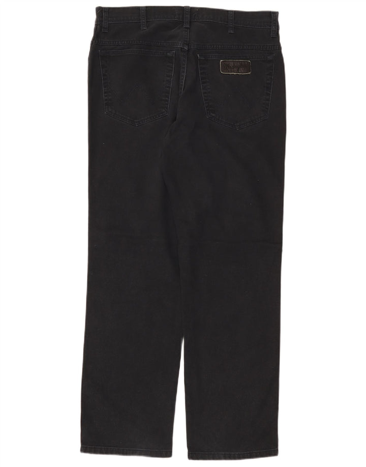 Wrangler Mens Straight Jeans W34 L30 Black