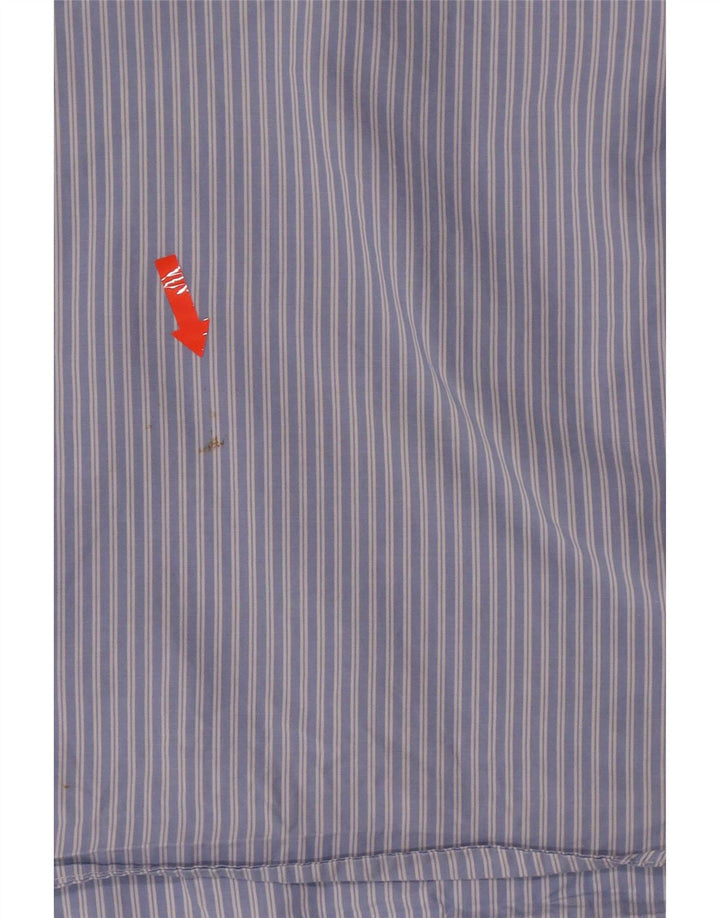 Tommy Hilfiger Mens Regular Fit Shirt XL Blue Striped Cotton