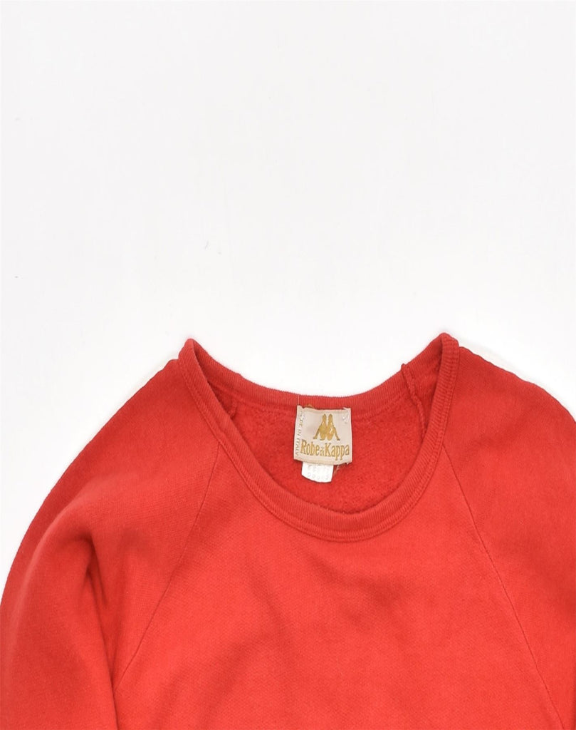 KAPPA Womens Sweatshirt Jumper UK 16 Large Red Cotton | Vintage | Thrift | Second-Hand | Used Clothing | Messina Hembry 