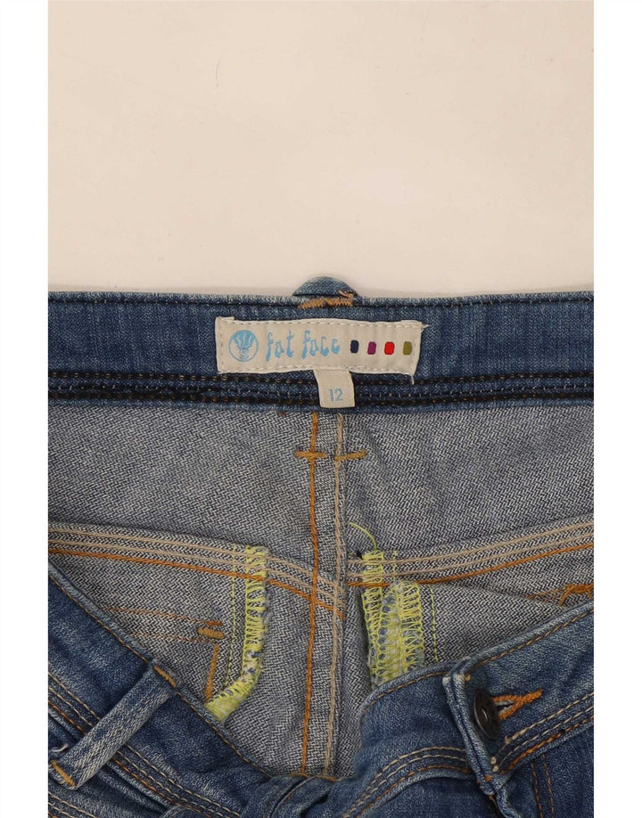 Fat Face Womens Denim Shorts UK 12 Medium W32 Blue Cotton