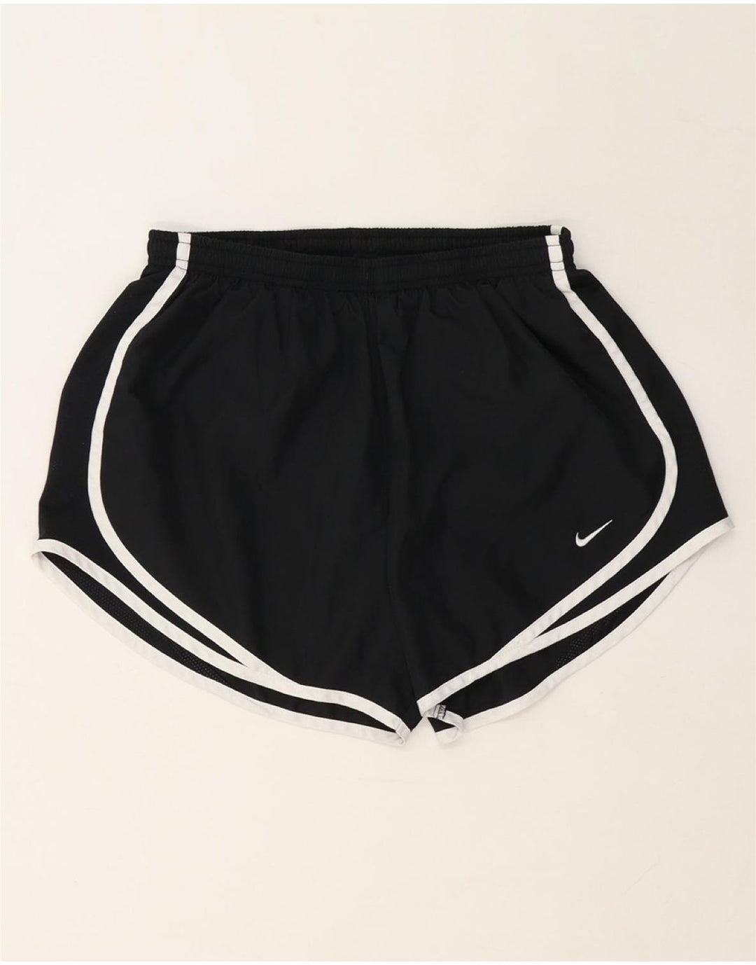 NIKE Womens Dri Fit Sport Shorts UK 14 Medium  Black Polyester