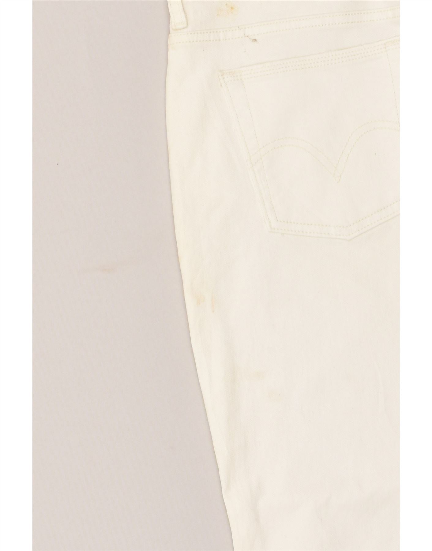 Ralph Lauren Womens Bootcut Jeans US 16 XL W36 L32 Beige Cotton | Vintage Clothing