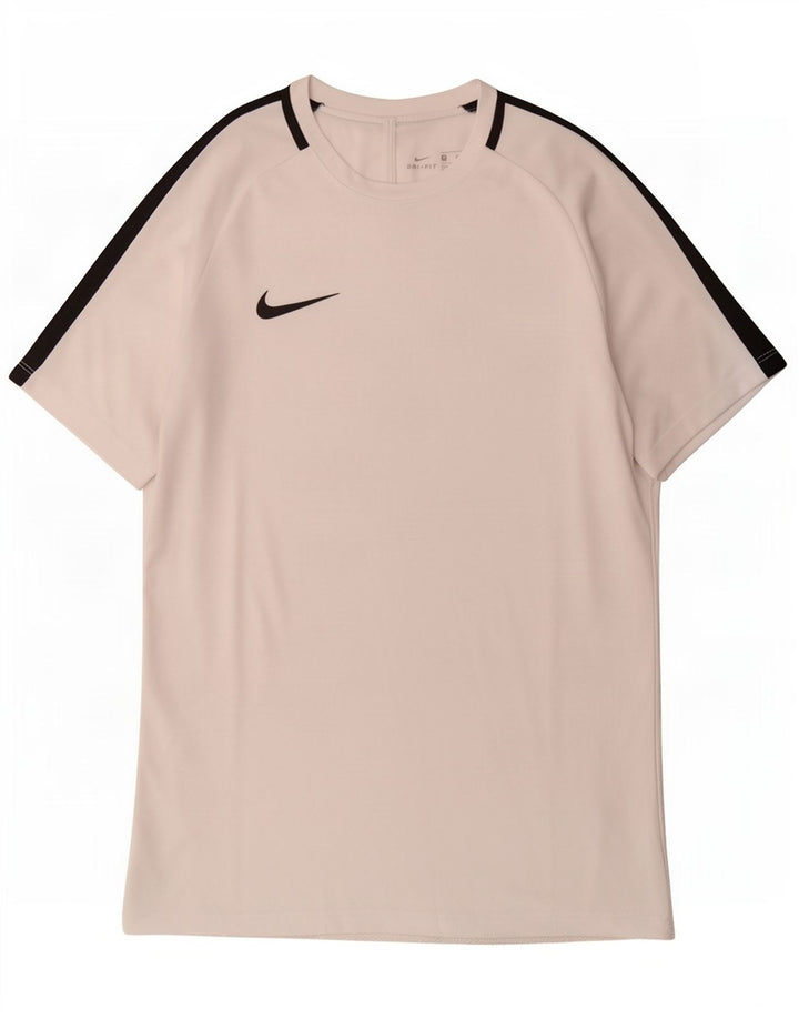 Nike Mens Dri Fit T-Shirt Top Medium White Colourblock
