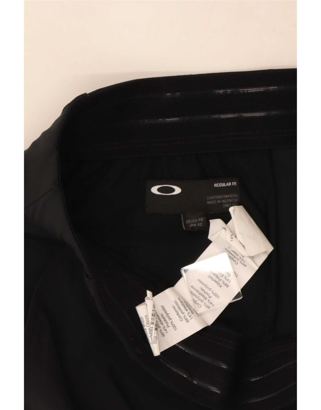 Oakley Mens Regular Fit Chino Shorts W40 XL Black Polyester