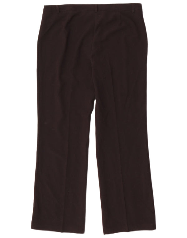 MARKS & SPENCER Womens Straight Casual Trousers UK 12 Medium W32 L28 Black