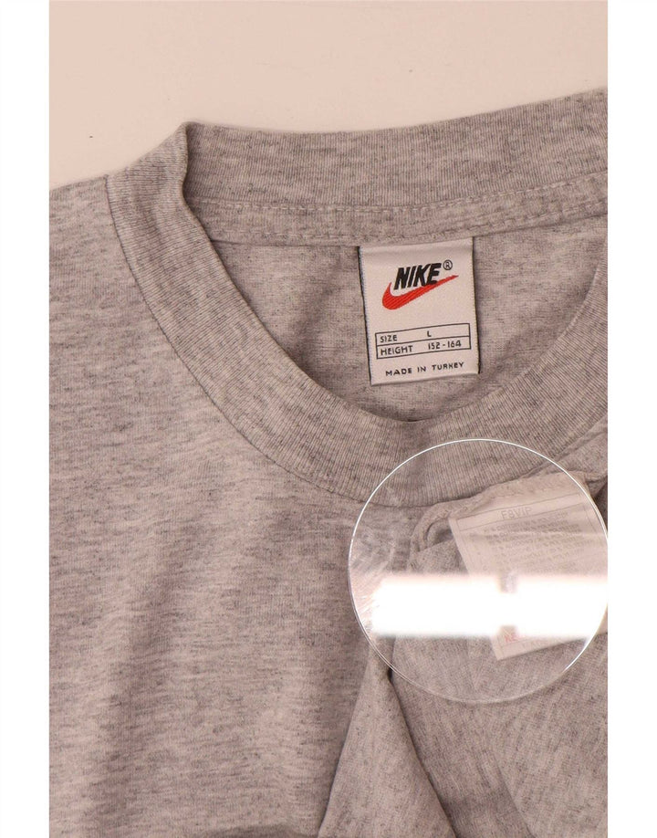 Nike Boys T-Shirt Top 12-13 Years Large Grey Cotton