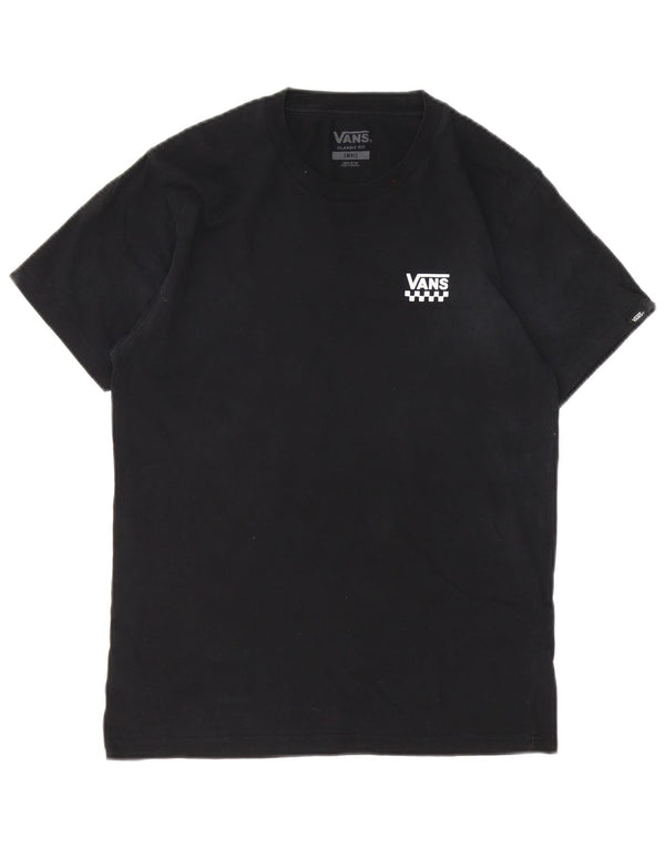Vans Mens Classic Fit T-Shirt Top Small Black Cotton