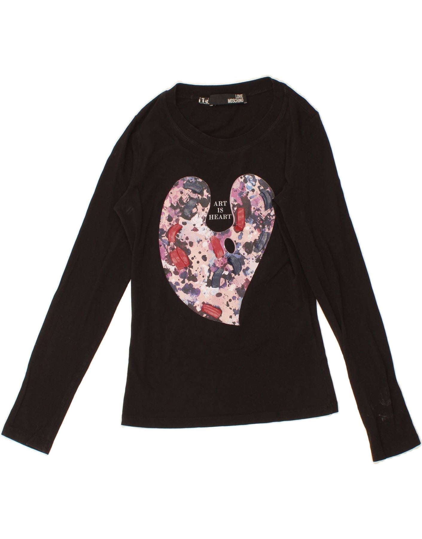 LOVE MOSCHINO orders Graphic Label Long Sleeve Tee