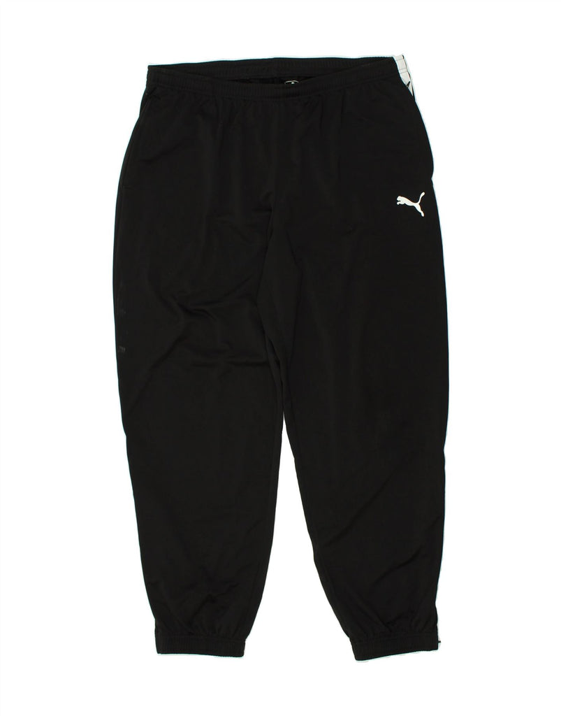 PUMA Mens Tracksuit Trousers Joggers 2XL Black Polyester | Vintage Puma | Thrift | Second-Hand Puma | Used Clothing | Messina Hembry 