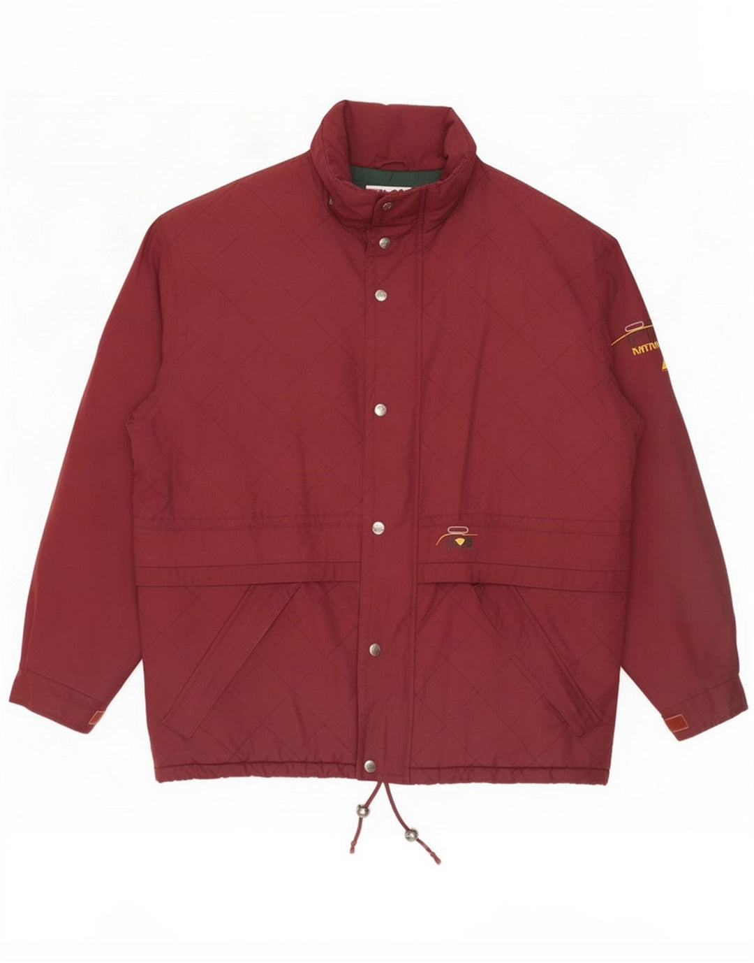 Fila Mens Quilted Jacket IT 52 XL Burgundy