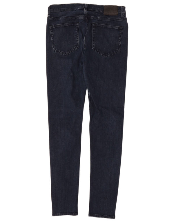 French Connection Womens Skinny Jeans UK 12 Medium W30 L30 Navy Blue Cotton