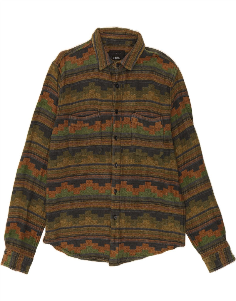 URBAN OUTFITTERS Mens Flannel Shirt Large Multicoloured Geometric Cotton Vintage Urban Outfitters and Second-Hand Urban Outfitters from Messina Hembry 