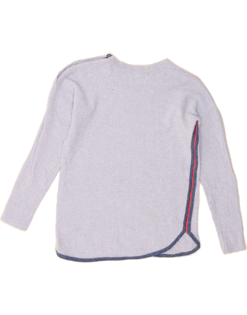 WHITE STUFF Womens Crew Neck Jumper Sweater UK 6 XS Blue Viscose Vintage White Stuff and Second-Hand White Stuff from Messina Hembry 