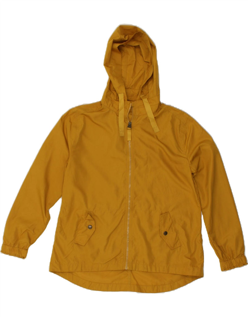 FAT FACE Womens Hooded Rain Jacket UK 10 Small  Yellow Polyester | Vintage Fat Face | Thrift | Second-Hand Fat Face | Used Clothing | Messina Hembry 