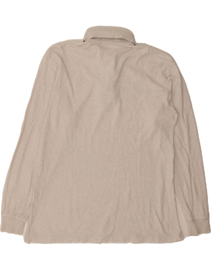 FILA Mens Long Sleeve Polo Shirt IT 44 XS Grey Cotton Vintage Fila and Second-Hand Fila from Messina Hembry 