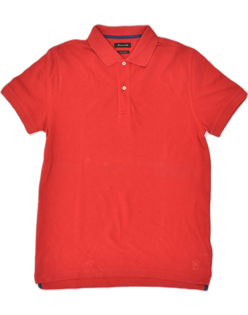 MASSIMO DUTTI Mens Polo Shirt Large Red Cotton | Vintage Massimo Dutti | Thrift | Second-Hand Massimo Dutti | Used Clothing | Messina Hembry 