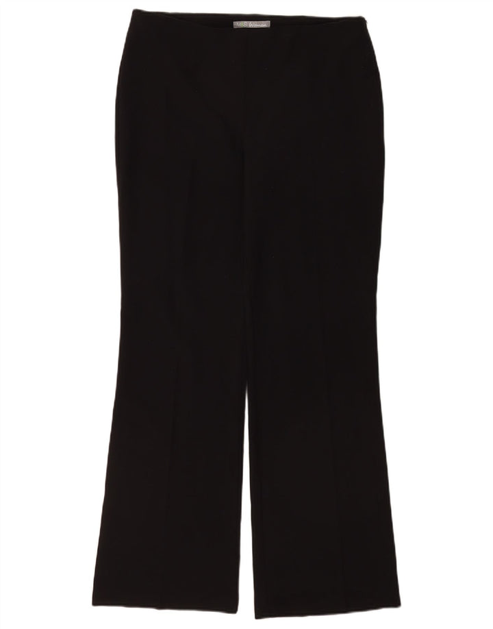 Marks & Spencer Womens Bootcut Suit Trousers UK 12 Medium W32 L30 Black