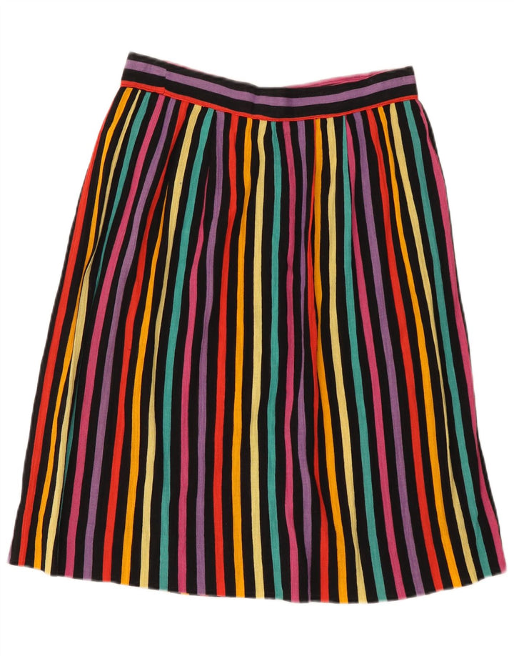 Vintage Womens A-Line Skirt W28 Medium Multicoloured Striped