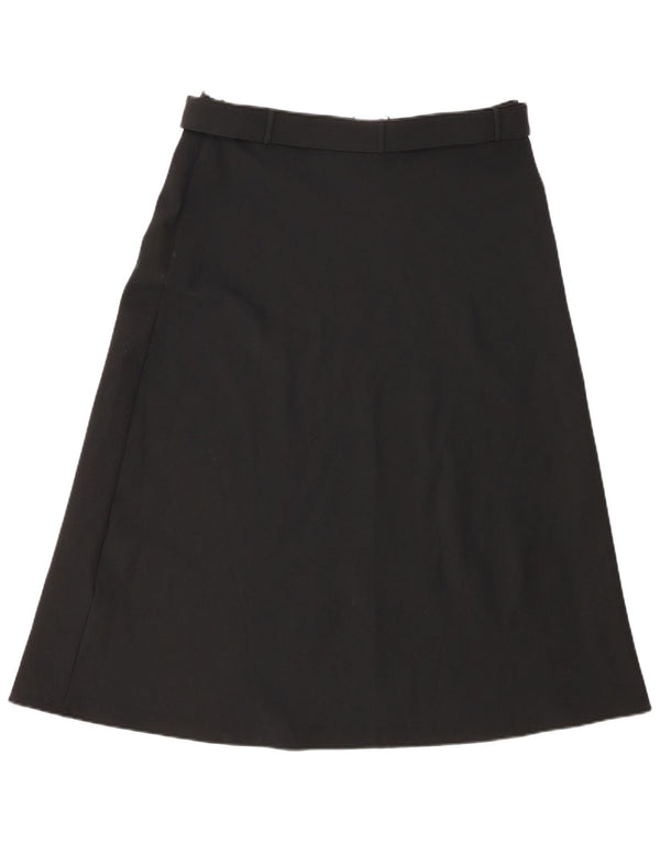 Marks & Spencer Womens A-Line Skirt UK 14 Large W32 Black Polyester