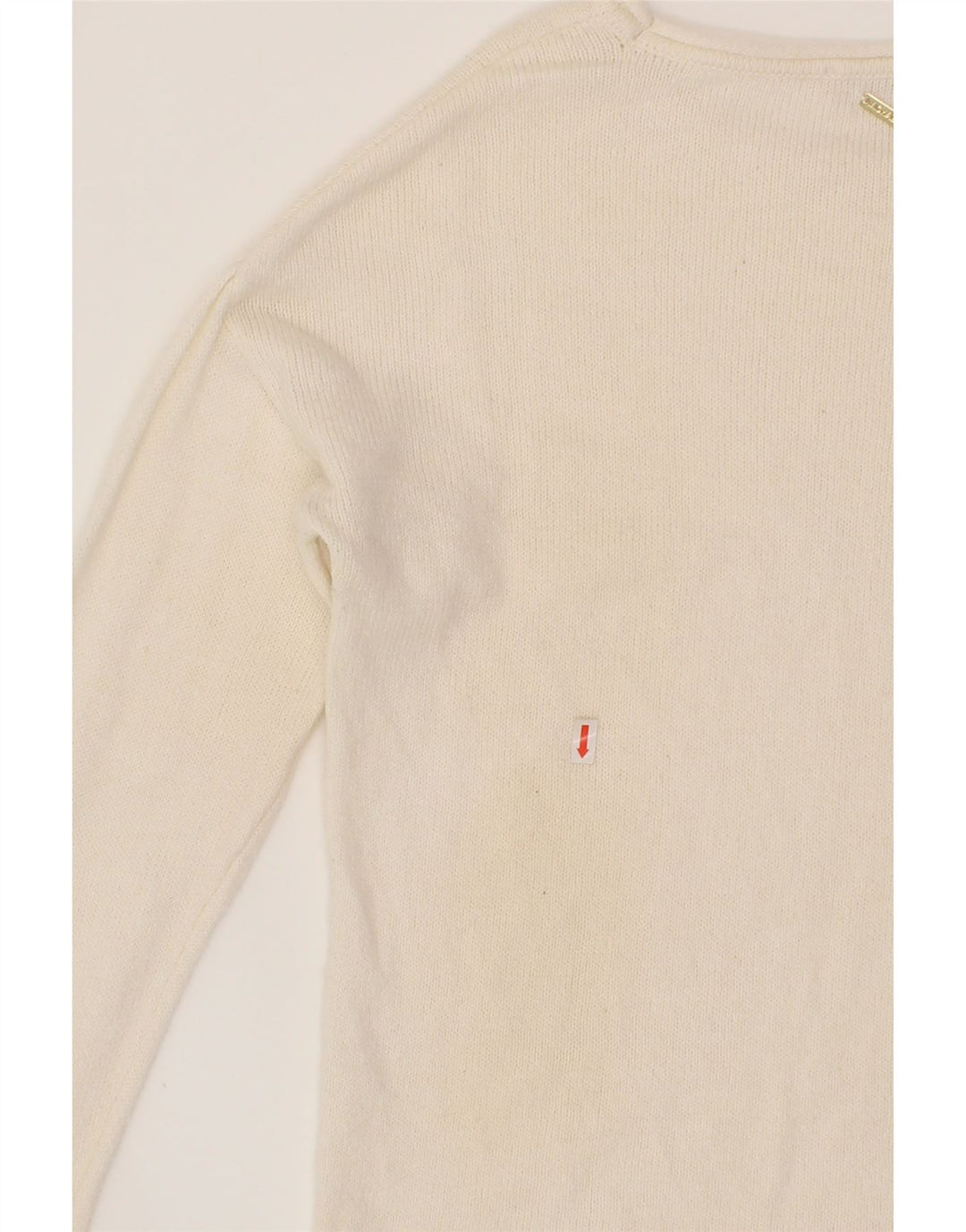 MICHAEL KORS Womens Boat Neck Jumper Sweater UK 10 Small White Vintage Michael Kors and Second-Hand Michael Kors from Messina Hembry 