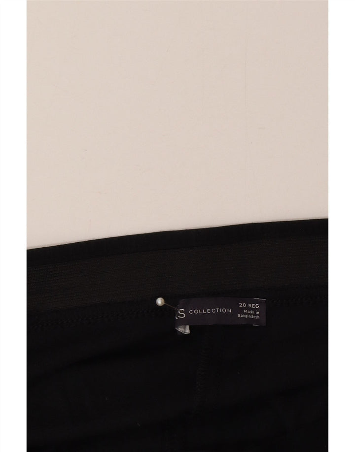 Marks & Spencer Womens Tracksuit Trousers UK 20 2XL Black Viscose