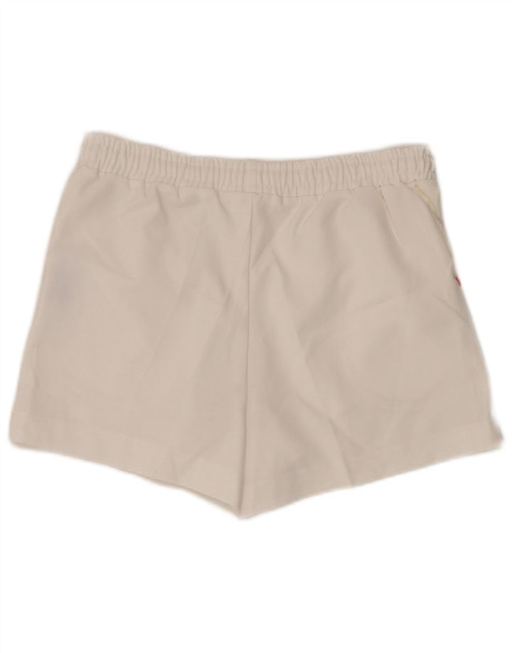 Sergio Tacchini Womens Sport Shorts IT 44 Medium  White Polyester