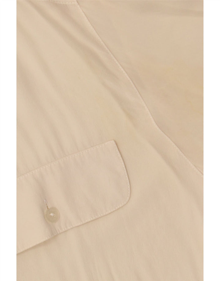 VINTAGE Womens Shirt UK 12 Medium Off White