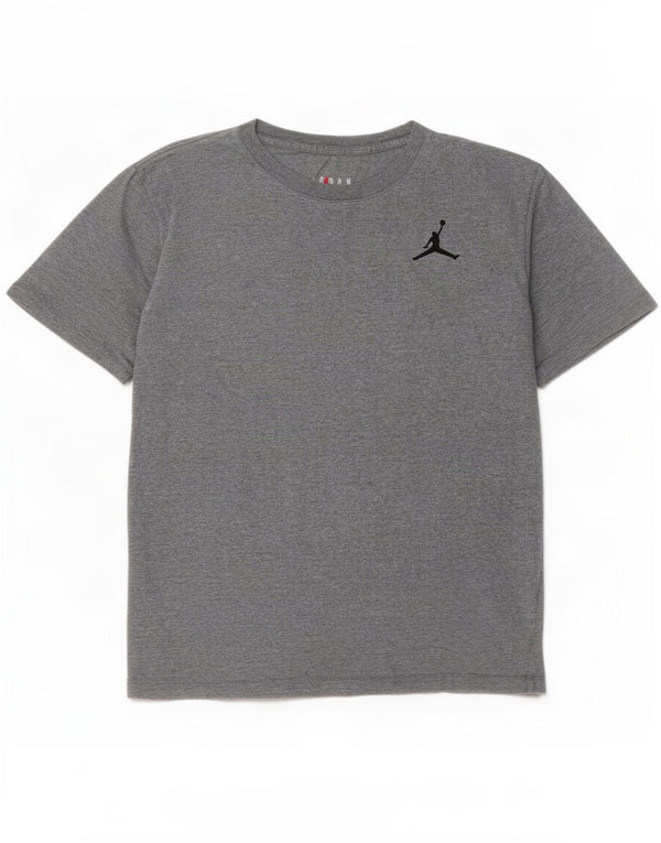 Jordan Mens T-Shirt Top Large Grey Cotton