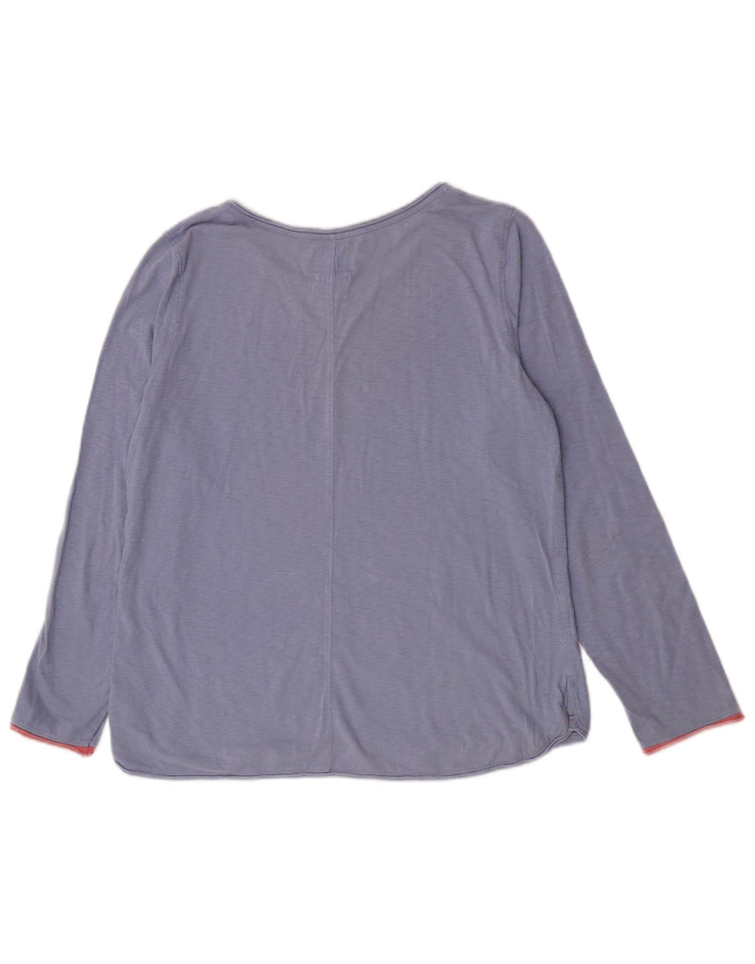 White Stuff Womens Top Long Sleeve UK 12 Medium  Blue Cotton