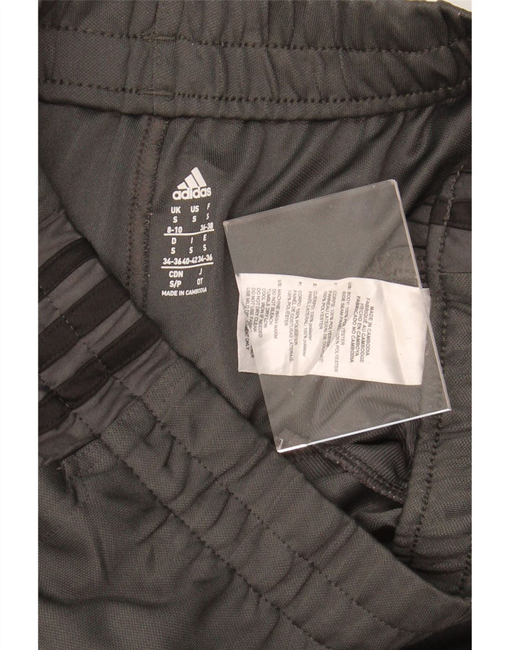 ADIDAS Womens Climalite Tracksuit Trousers UK 8/10 Small  Grey Polyester