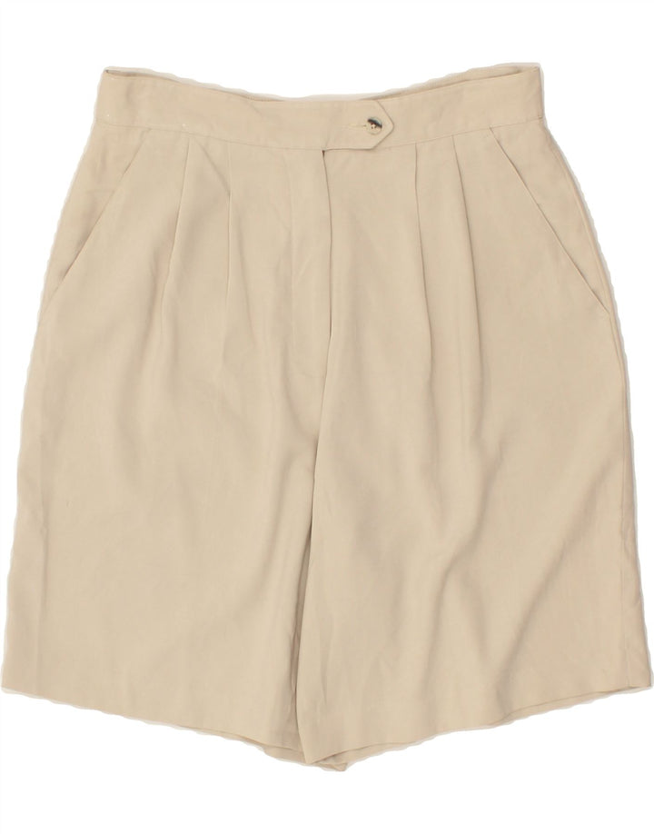 IZOD Womens Pegged Chino Shorts US 12 Large W30 Beige Rayon Vintage Izod and Second-Hand Izod from Messina Hembry 