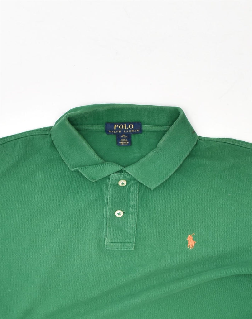 POLO RALPH LAUREN Boys Polo Shirt 15-16 Years XL Green Cotton | Vintage Polo Ralph Lauren | Thrift | Second-Hand Polo Ralph Lauren | Used Clothing | Messina Hembry 