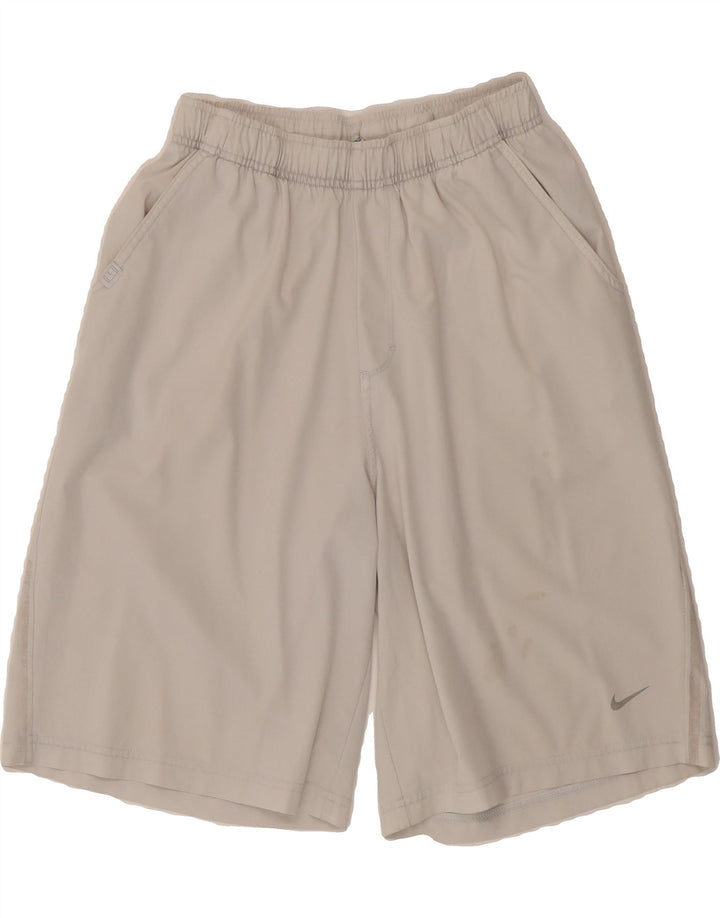 NIKE Boys Dri Fit Sport Shorts 13-14 Years XL Grey Polyester Vintage Nike and Second-Hand Nike from Messina Hembry 