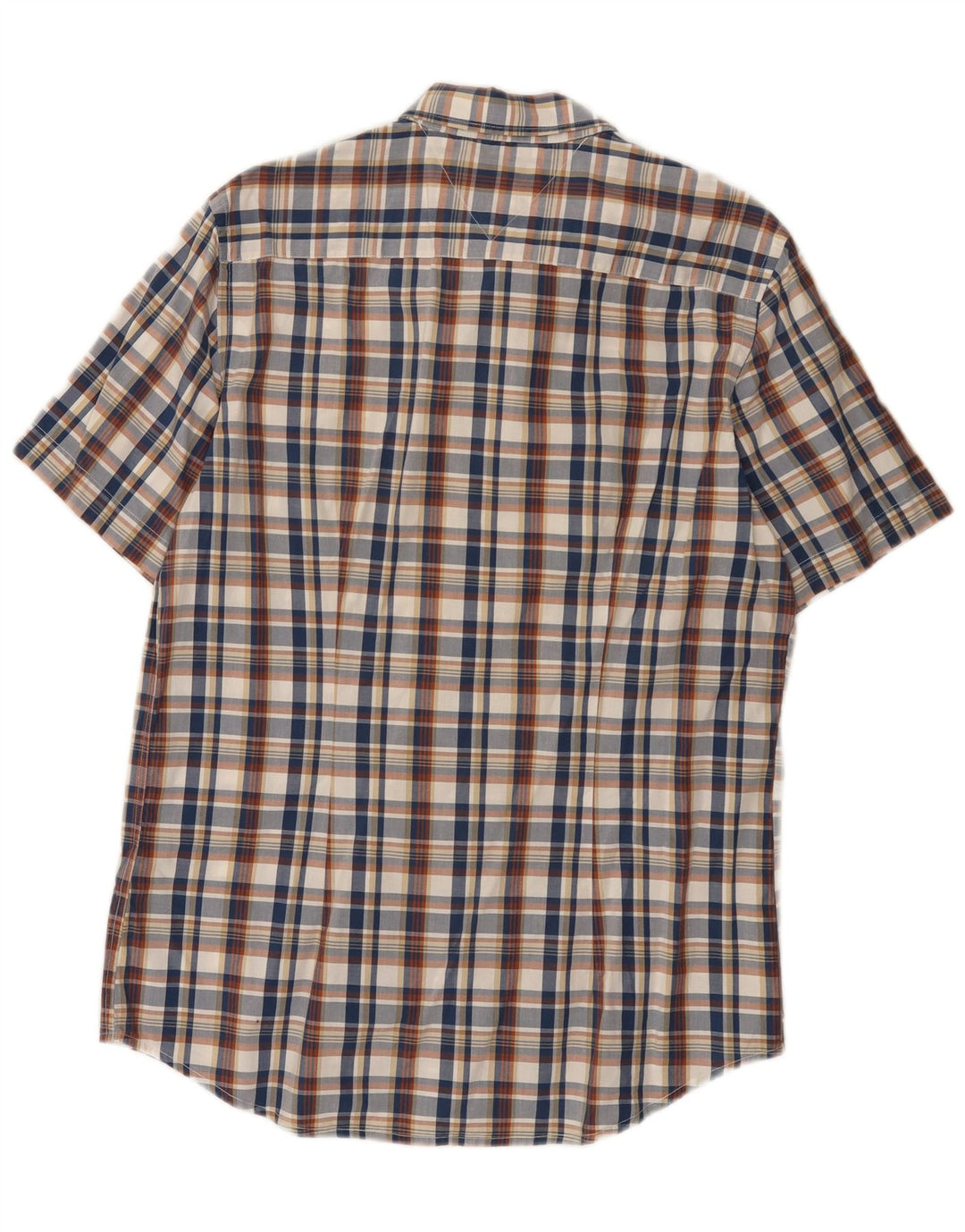 Tommy Hilfiger Mens Short Sleeve Slim Fit Shirt Large Multicoloured Check