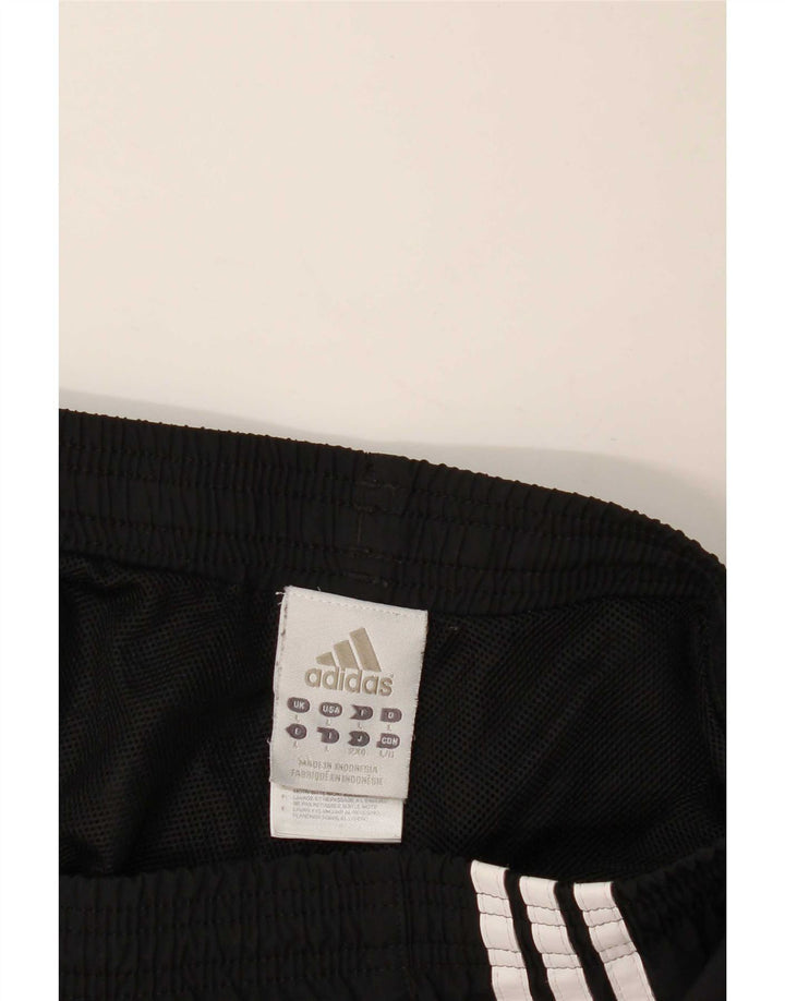 Adidas Mens Graphic Capri Tracksuit Trousers Joggers Large Black Polyester