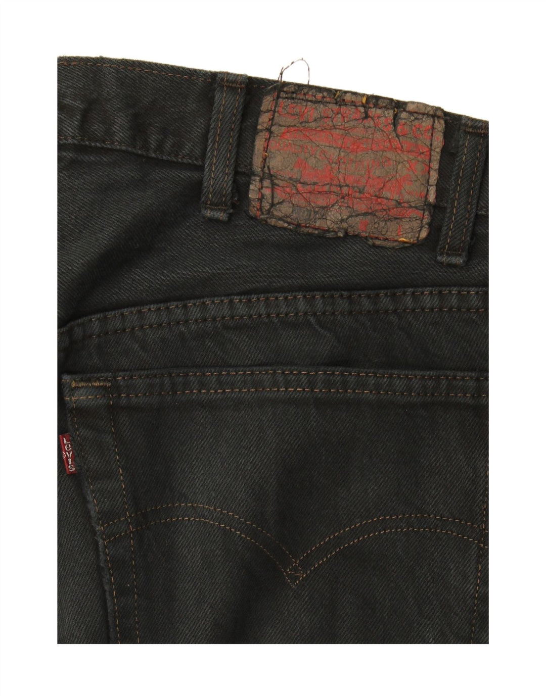 Levi's Womens Distressed Slim Jeans W38 L30 Black