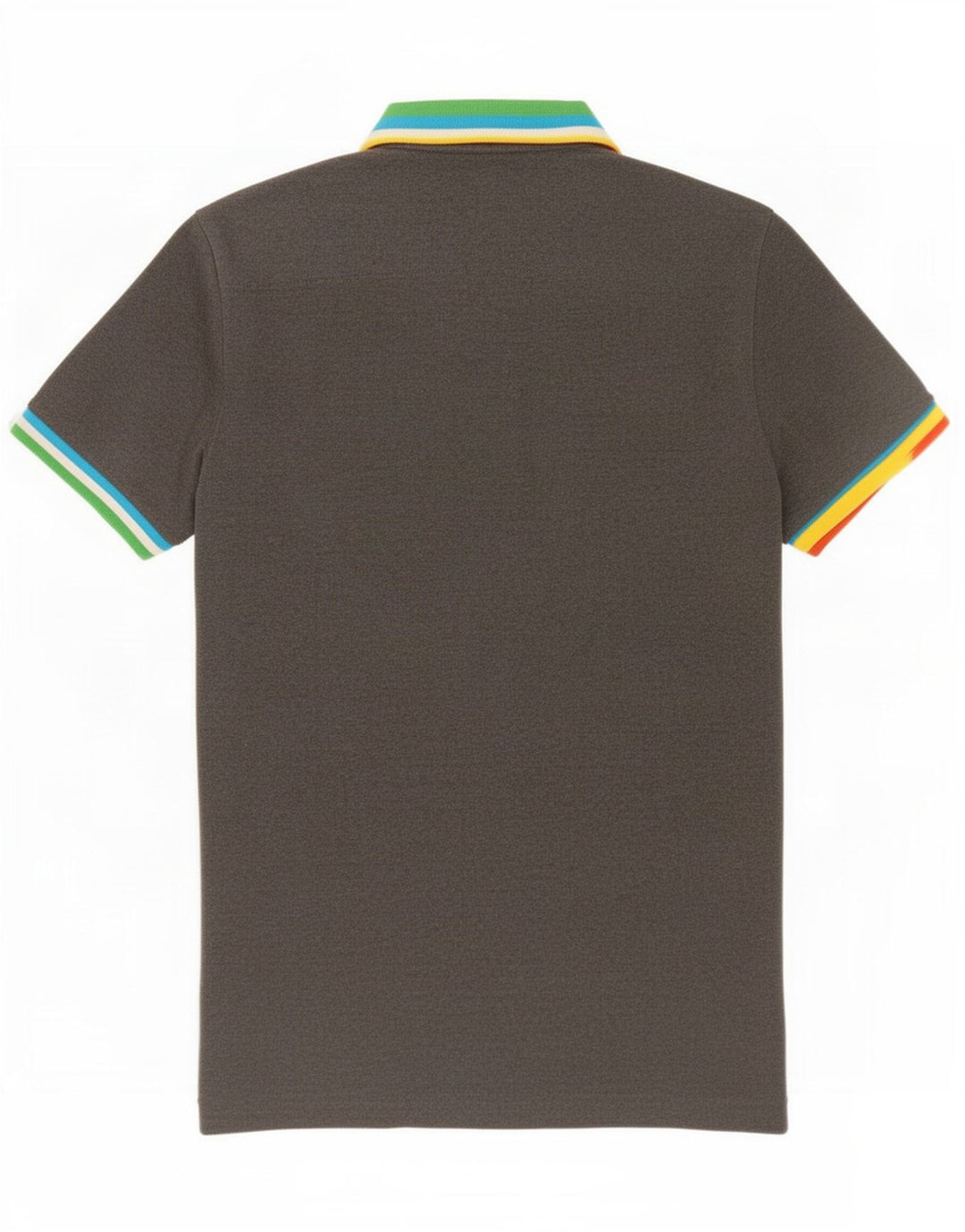 French Connection Mens Polo Shirt Medium Grey Colourblock Cotton