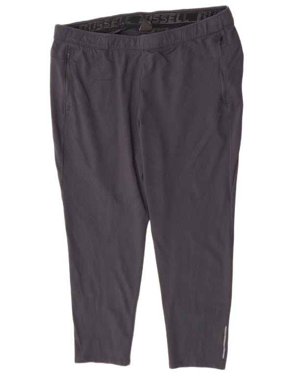 Russell Athletic Mens Tracksuit Trousers 3XL Grey Rayon