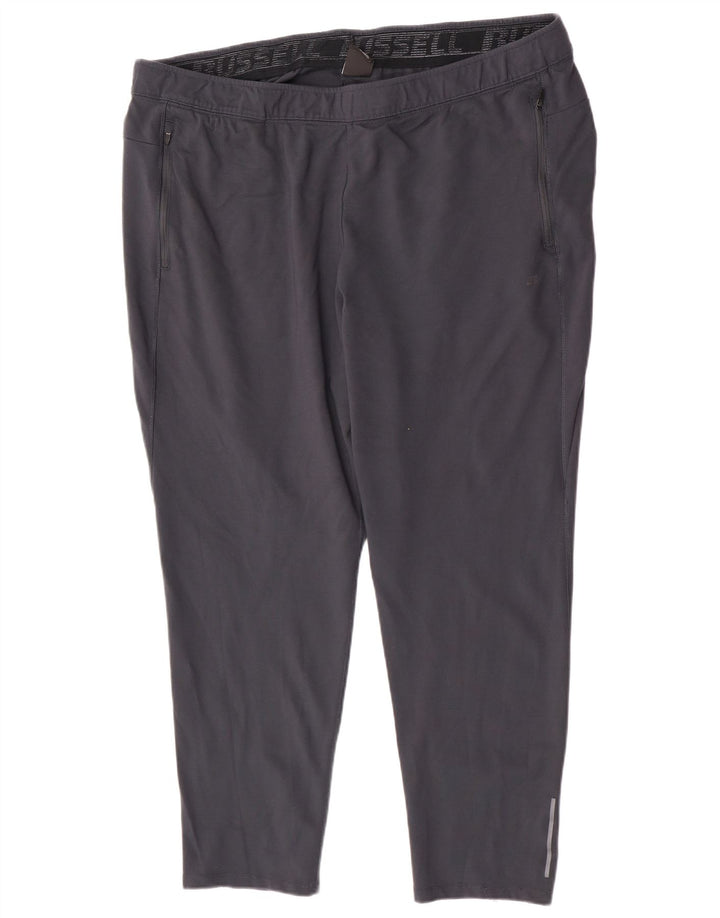 Russell Athletic Mens Tracksuit Trousers 3XL Grey Rayon