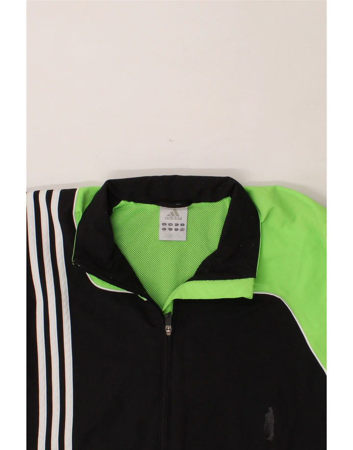 ADIDAS Mens Tracksuit Top Jacket UK 40/42 Medium Black Colourblock Vintage Adidas and Second-Hand Adidas from Messina Hembry 